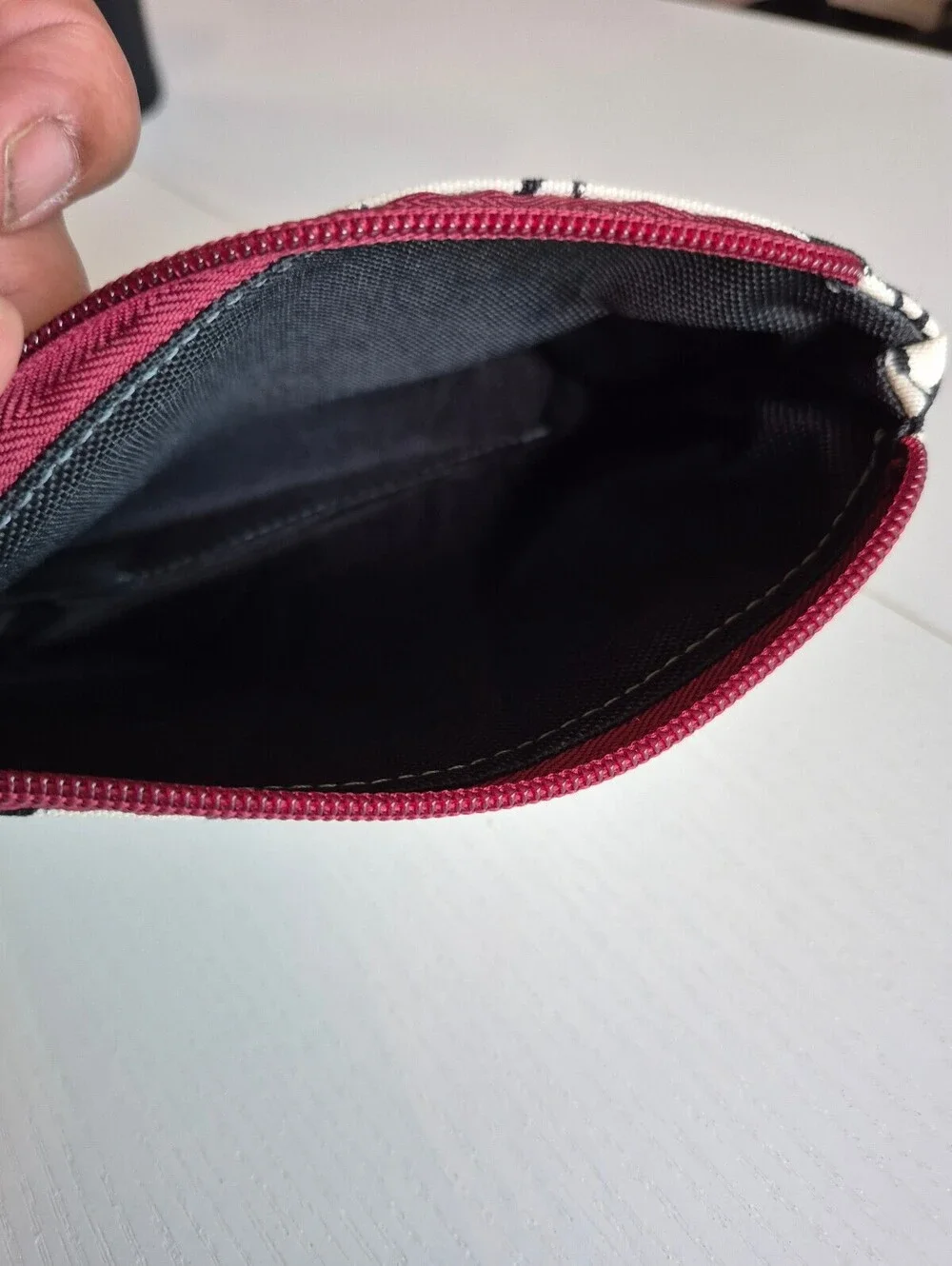 super villian laughing paint splatter Versatile Cosmetic Pouch creme, black
